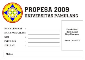 PROPESA 2009  BEM Universitas Pamulang